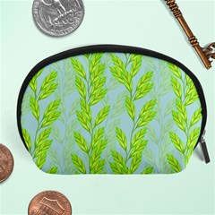 Background Leaves Branch Seamless Accessory Pouch (large) by Ravend