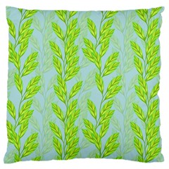 Background Leaves Branch Seamless Standard Premium Plush Fleece Cushion Case (two Sides) by Ravend