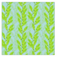 Background Leaves Branch Seamless Square Satin Scarf (36  X 36 ) by Ravend