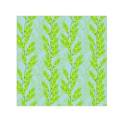 Background Leaves Branch Seamless Square Satin Scarf (30  X 30 ) by Ravend