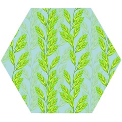 Background Leaves Branch Seamless Wooden Puzzle Hexagon by Ravend