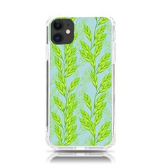 Background Leaves Branch Seamless Iphone 11 Tpu Uv Print Case by Ravend