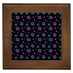 Stars Pattern Art Design Framed Tile by Ravend