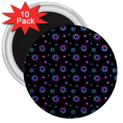 Stars Pattern Art Design 3  Magnets (10 Pack)  by Ravend