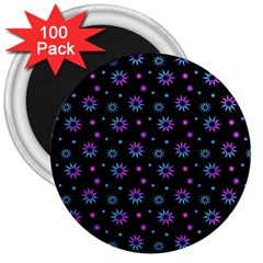 Stars Pattern Art Design 3  Magnets (100 Pack) by Ravend