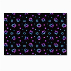 Stars Pattern Art Design Postcard 4 x 6  (pkg Of 10) by Ravend