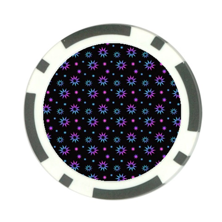 Stars Pattern Art Design Poker Chip Card Guard