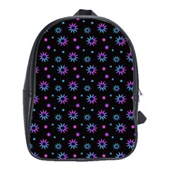 Stars Pattern Art Design School Bag (large) by Ravend