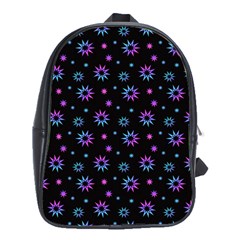 Stars Pattern Art Design School Bag (xl) by Ravend