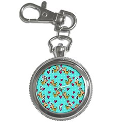 Cat Love Pattern Key Chain Watches by Ravend