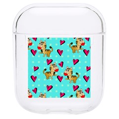 Cat Love Pattern Hard Pc Airpods 1/2 Case by Ravend