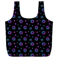 Stars Pattern Art Design Full Print Recycle Bag (xxl) by Ravend