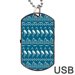 Pattern Background Art Wallpaper Dog Tag Usb Flash (two Sides) by Ravend