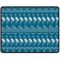 Pattern Background Art Wallpaper Two Sides Fleece Blanket (Medium)