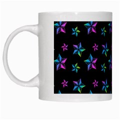 Stars Pattern Art Design Wallpaper White Mug by Ravend