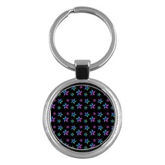 Stars Pattern Art Design Wallpaper Key Chain (round) by Ravend