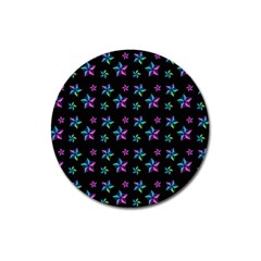 Stars Pattern Art Design Wallpaper Magnet 3  (round) by Ravend