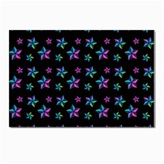 Stars Pattern Art Design Wallpaper Postcard 4 x 6  (pkg Of 10) by Ravend