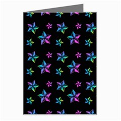 Stars Pattern Art Design Wallpaper Greeting Card by Ravend