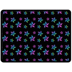 Stars Pattern Art Design Wallpaper Two Sides Fleece Blanket (large) by Ravend