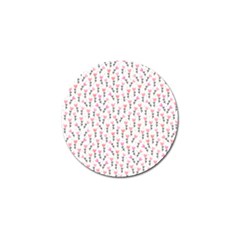 Flowers Pattern Decoration Design Golf Ball Marker (4 Pack)