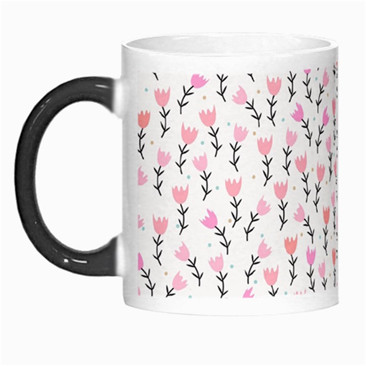 Flowers Pattern Decoration Design Morph Mug