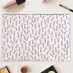 Flowers Pattern Decoration Design Cosmetic Bag (xxl) by Ravend