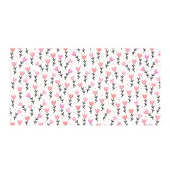 Flowers Pattern Decoration Design Satin Wrap 35  X 70  by Ravend