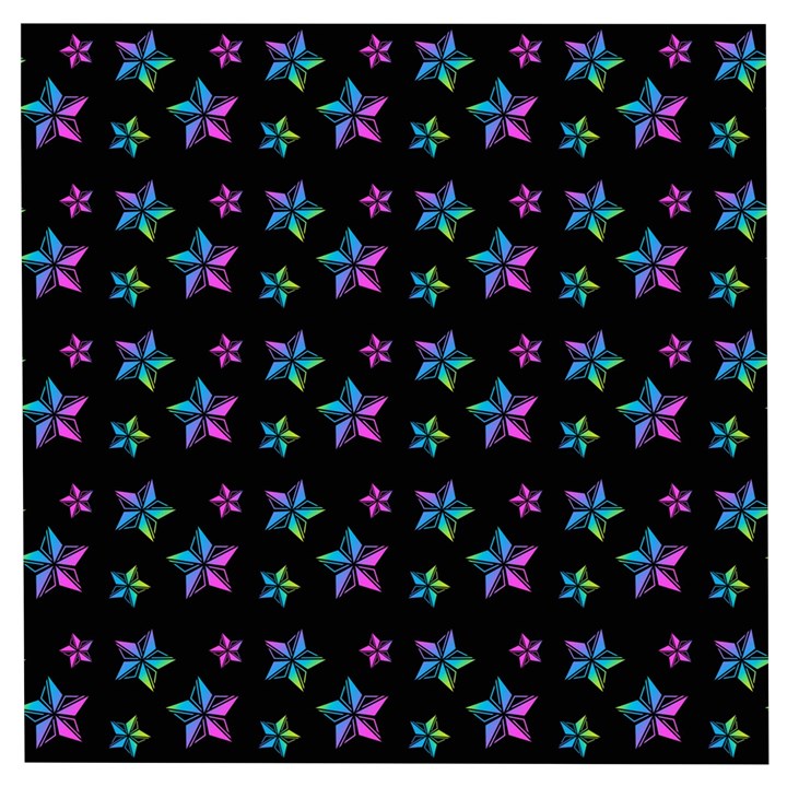 Stars Pattern Art Design Wallpaper Wooden Puzzle Square