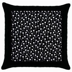 Flowers Patterns Decoration Design Throw Pillow Case (black) by Ravend