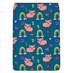 Flowers Pink Pig Piggy Seamless Removable Flap Cover (l) by Ravend