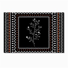 Flowers Line Art Wall Decoration Postcards 5  X 7  (pkg Of 10) by Ravend