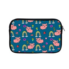 Flowers Pink Pig Piggy Seamless Apple Macbook Pro 13  Zipper Case by Ravend