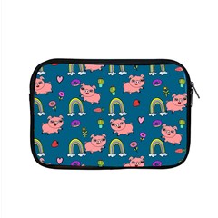 Flowers Pink Pig Piggy Seamless Apple Macbook Pro 15  Zipper Case by Ravend