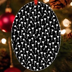 Flowers Patterns Decoration Design Uv Print Acrylic Ornament Oval by Ravend