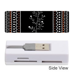 Flowers Line Art Wall Decoration Memory Card Reader (stick) by Ravend