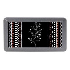 Flowers Line Art Wall Decoration Memory Card Reader (mini) by Ravend