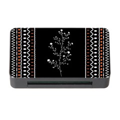 Flowers Line Art Wall Decoration Memory Card Reader With Cf by Ravend