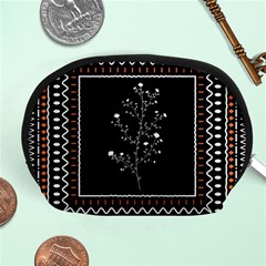 Flowers Line Art Wall Decoration Accessory Pouch (medium) by Ravend