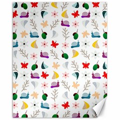 Snail Butterfly Pattern Seamless Canvas 16  X 20 