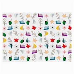 Snail Butterfly Pattern Seamless Large Glasses Cloth by Ravend