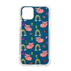 Flowers Pink Pig Piggy Seamless Iphone 11 Pro 5 8 Inch Tpu Uv Print Case by Ravend