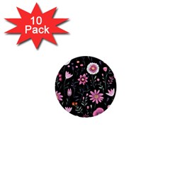 Flowers Pattern 1  Mini Buttons (10 Pack)  by Ravend