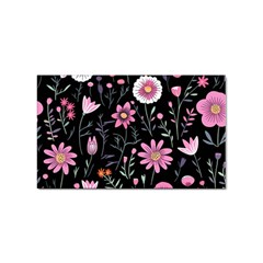 Flowers Pattern Sticker Rectangular (10 Pack) by Ravend