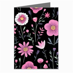 Flowers Pattern Greeting Card by Ravend