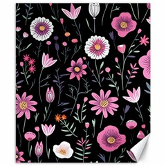 Flowers Pattern Canvas 8  X 10  by Ravend