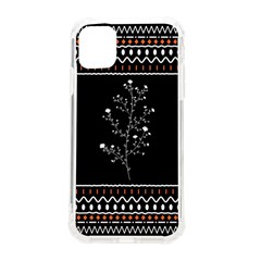 Flowers Line Art Wall Decoration Iphone 11 Tpu Uv Print Case by Ravend