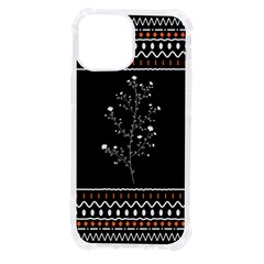 Flowers Line Art Wall Decoration Iphone 13 Mini Tpu Uv Print Case