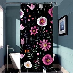 Flowers Pattern Shower Curtain 36  X 72  (stall)  by Ravend