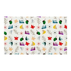 Snail Butterfly Pattern Seamless Banner And Sign 5  X 3 